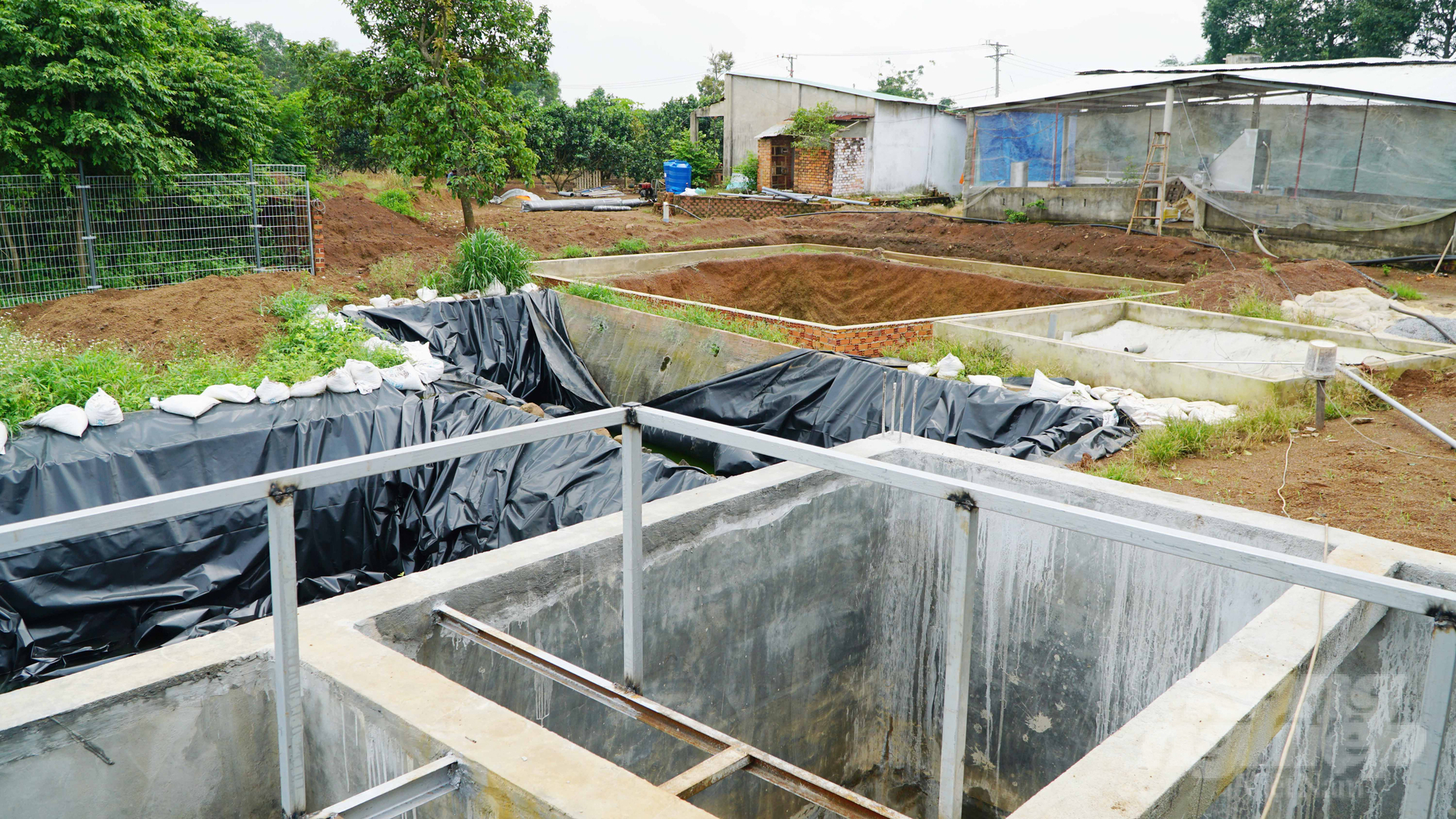 Nhiều hộ chăn nuôi Đồng Nai đang đầu tư hệ thống máy ép phân thô và xử lý chất thải theo quy chuẩn mới nhất. Ảnh: Lê Bình.