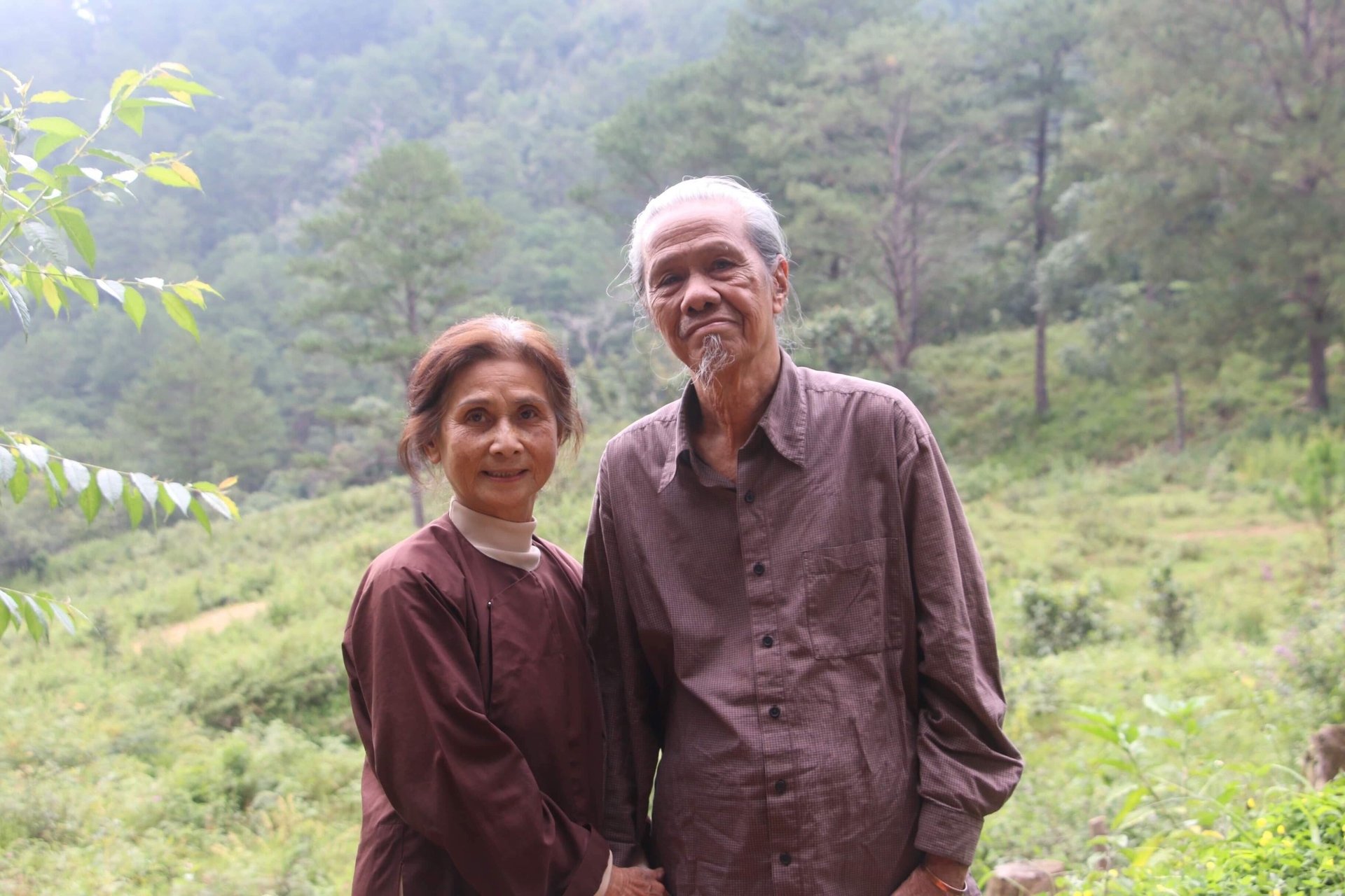 Vợ chồng Trịnh Hoài Giang - Dư Thị Hoàn đã sánh đôi 55 năm.