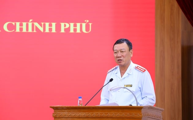 Tổng Thanh tra Chính phủ Đoàn Hồng Phong phát biểu tại hội nghị.