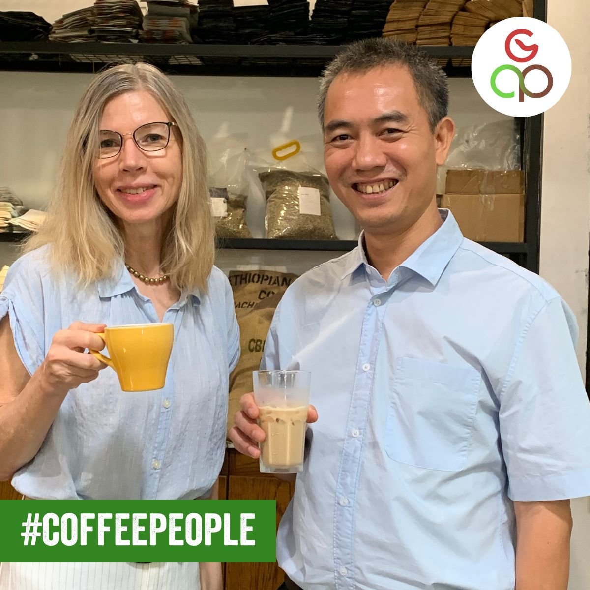 GCP and partners participate in the #CoffeePeople propoganda campaign.