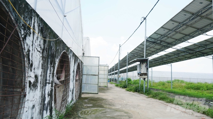 Việc sử dụng điện năng lượng mặt trời trong sản xuất nông nghiệp đang được áp dụng rộng rãi tại Đồng Nai nhằm giảm chi phí vận hành. Ảnh: Lê Bình.