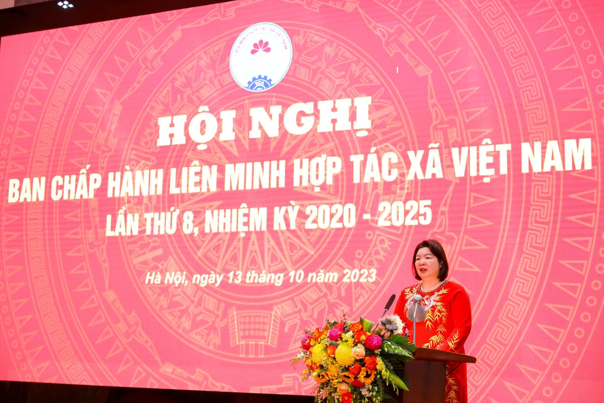 Tân chủ tịch Liên minh HTX Việt Nam Cao Xuân Thu Vân. Ảnh: Liên minh HTX Việt Nam.