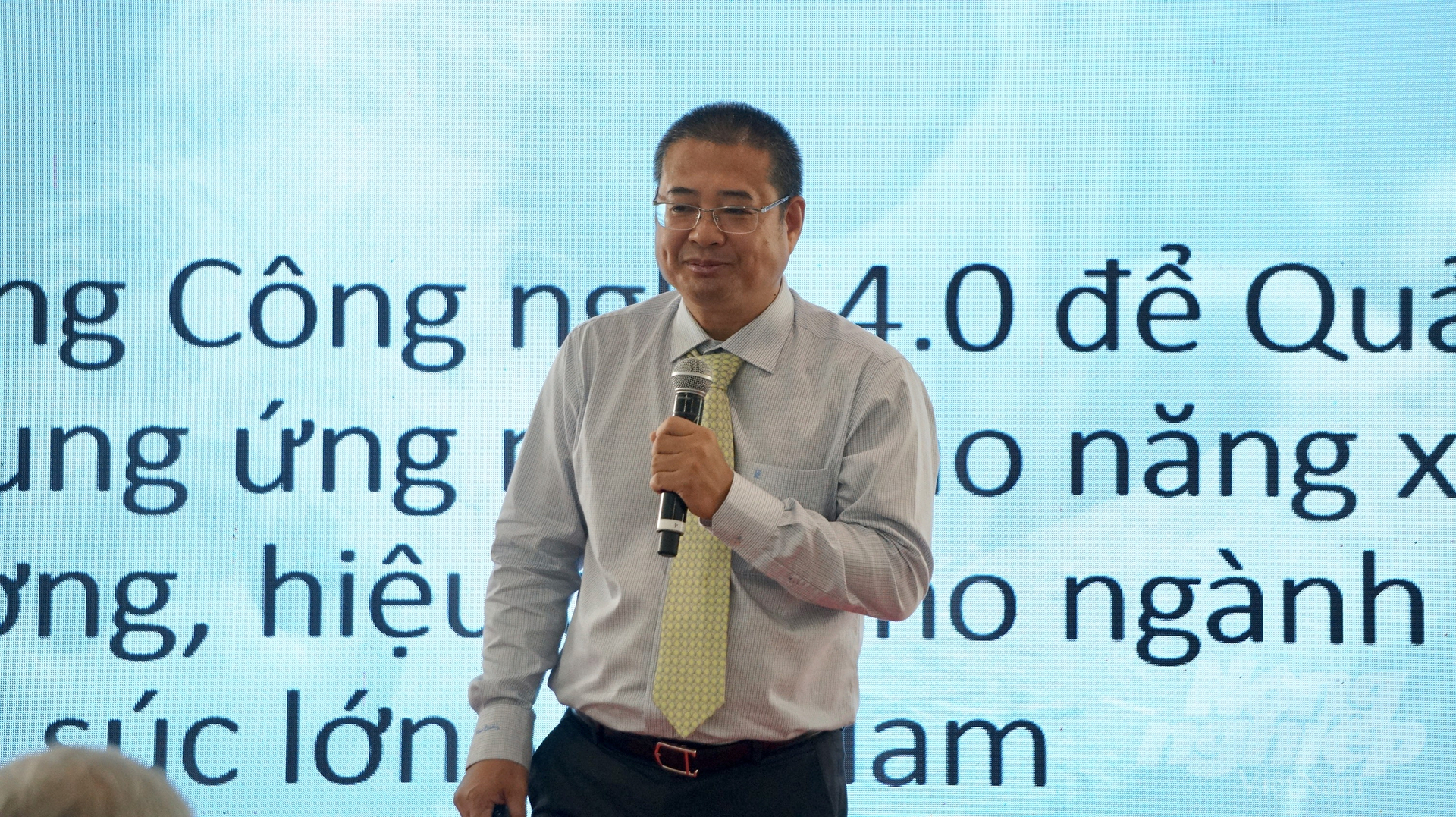 Chủ tịch Hội Công nghệ cao TP.HCM Đào Hà Trung. Ảnh: Nguyễn Thủy.
