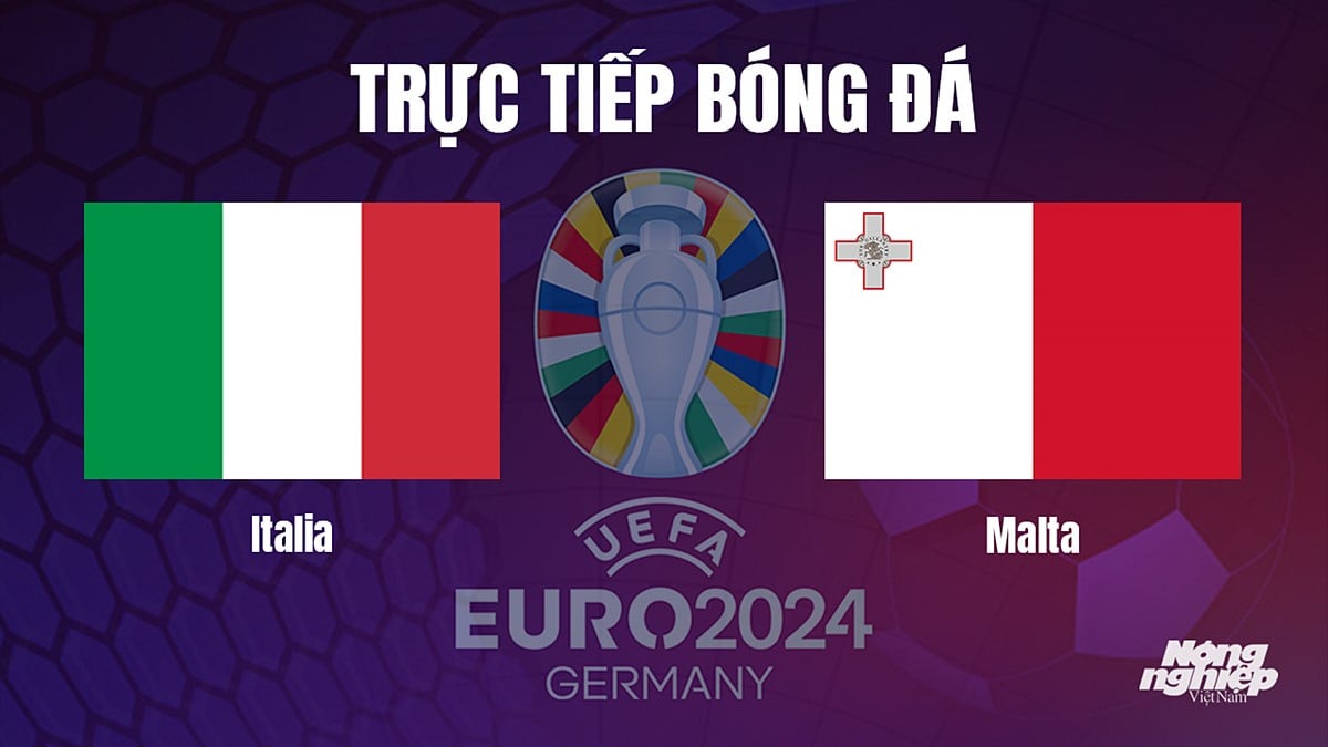 Trực tiếp bóng đá vòng loại Euro 2024 giữa Italia vs Malta hôm nay 15/10/2023