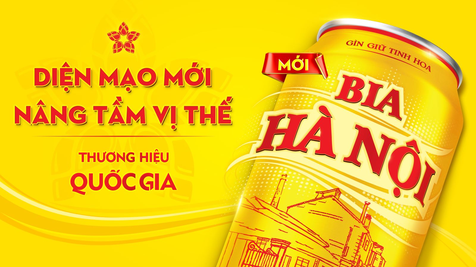 Bia Hà Nội ra mắt nhận diện thương hiệu mới.