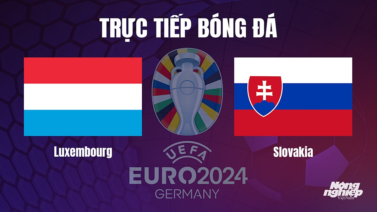 Trực tiếp bóng đá vòng loại Euro 2024 giữa Luxembourg vs Slovakia hôm nay 17/10/2023