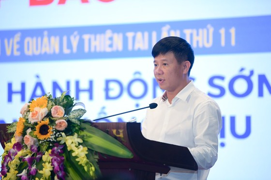 Director of Pham Duc Luan of Vietnam Disaster and Dyke Management Authority. Photo: NNVN.