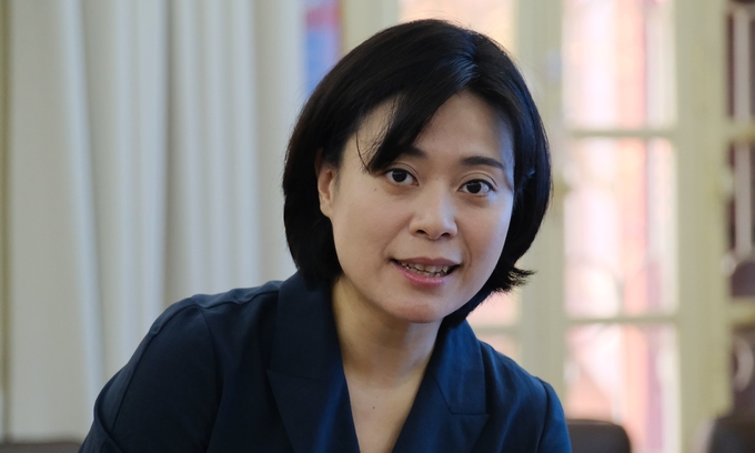 Bà Hyeyoung Lee nêu một số lĩnh vực ưu tiên trong khung dự án MKCF. Ảnh: TLU.