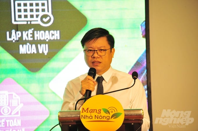 Ông Nguyễn Quốc Toản, Giám đốc Trung tâm Chuyển đổi số và Thống kê nông nghiệp (Bộ NN-PTNT). Ảnh: Lê Hoàng Vũ.