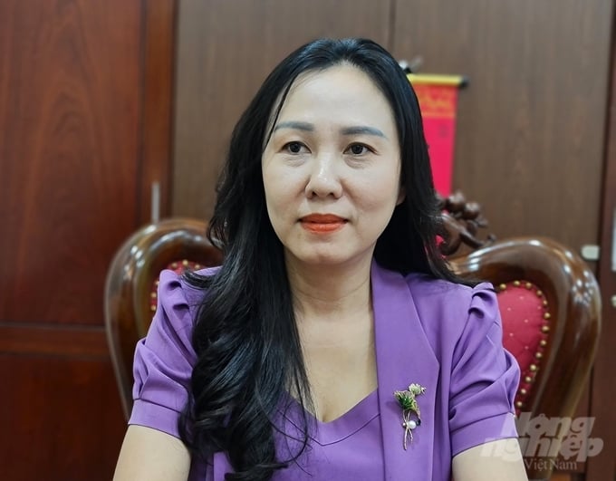 Ms. Nguyen Thi Thuy, Permanent Deputy Secretary of Dong Hy District Party Committee, Thai Nguyen province. Photo: Dao Thanh.