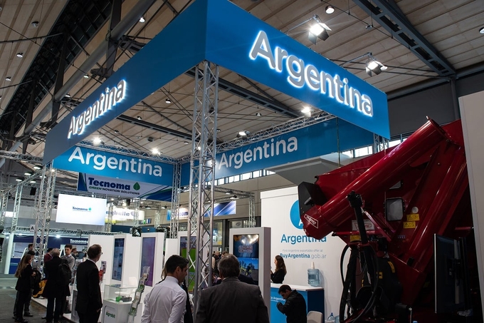Gian hàng Argentina có mặt ở hầu hết các kỳ Agritechnica.