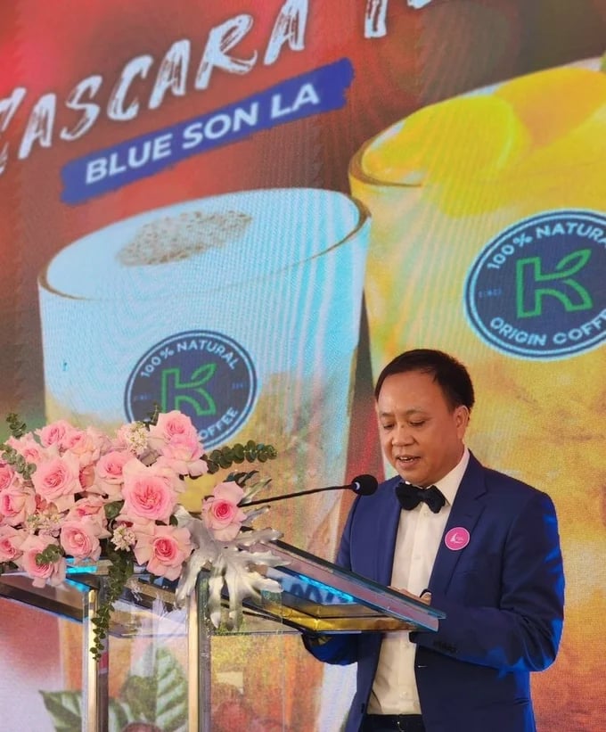 Chairman of Phuc Sinh Group Phan Minh Thong affirmed the value of the cascara tea brand.