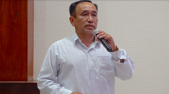 Mr. Vo Van Lap, Director of the Rural Development Division of Tien Giang Province, mentioned that the sector continues to disseminate and promote the policy orientation to raise awareness among various sectors, levels, organizations, and economic entities. Photo: Minh Dam. 