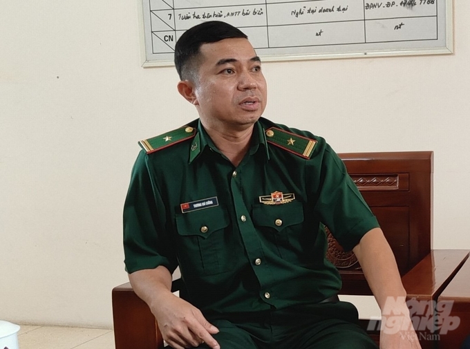 Major Truong Chi Cuong, Deputy Chief of Operations at Sam Son Border Guard Station. Photo: Tam Phung.