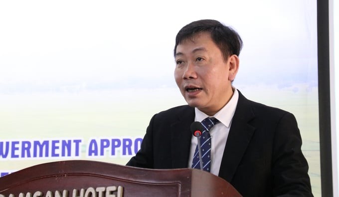 According to Mr. Nguyen Do Anh Tuan, Director of the International Cooperation Department (under MARD), if women are not guaranteed rights and opportunities to participate in the agricultural production process, agricultural models will lack the diversity and creativity that women can contribute. Photo: Quang Yen.