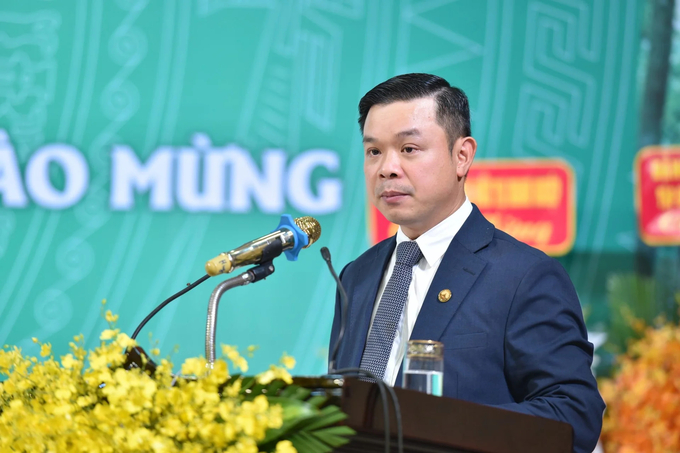 Ông Đỗ Hữu Huy – Phó Chủ tịch Ủy ban Quản lý vốn nhà nước tại doanh nghiệp phát biểu tại lễ kỷ niệm. Ảnh: Hồng Thủy.