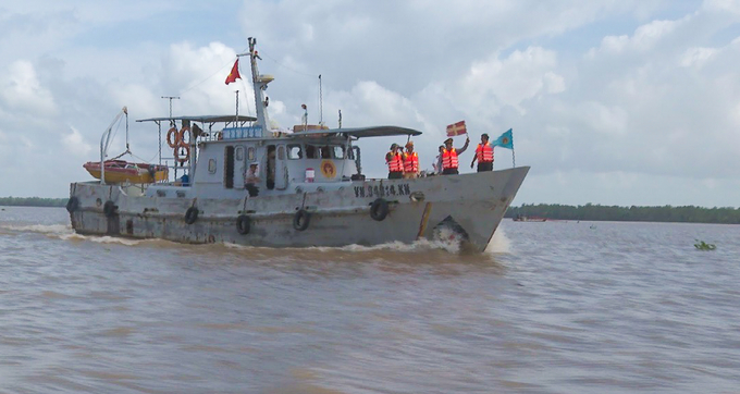The authorities of Soc Trang province have increased patrol and inspection work at sea. Photo: Kim Anh.