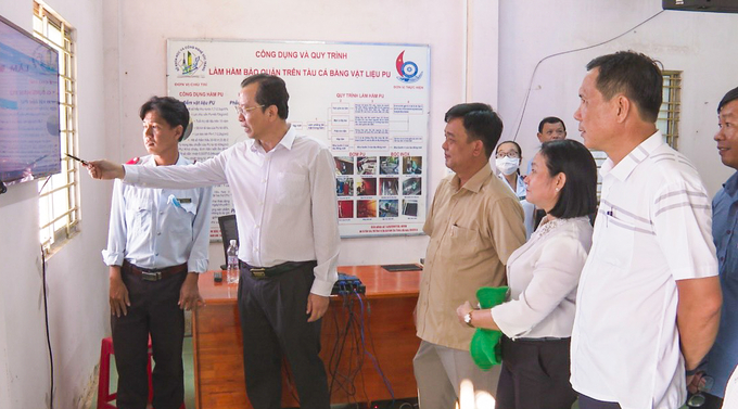 The People's Committee of Soc Trang province regularly organizes inspections, and campaigns, and promotes propaganda against IUU exploitation, quickly removing the EC's 'yellow card'. Photo: Kim Anh.