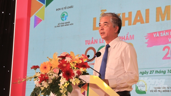 Ông Ngô Minh Châu - Phó Chủ tịch UBND TP.HCM phát biểu tại buổi lễ. Ảnh: Trần Phi.
