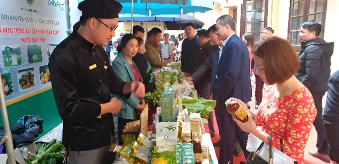 Display and introduce agricultural extension products at forums.