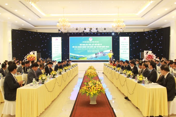 The conference to promote investment and connection in Yen Bai province saw the participation of over 50 South Korean businesses. Photo: Thanh Tien.