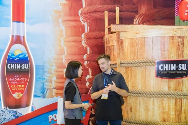 Chad heard about Chin-su Phu Quoc fish sauce and barrel house for the first time when attending the Ho Chi Minh Export event on May 25–28, 2023.