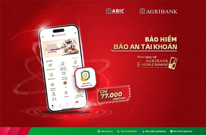 Sản phẩm Bảo an tài khoản của Bảo hiểm Agribank đã ra mắt và chính thức 'có mặt' trên ứng dụng Agribank E - Mobile Banking giúp bảo vệ tài khoản cá nhân của khách hàng Agribank.