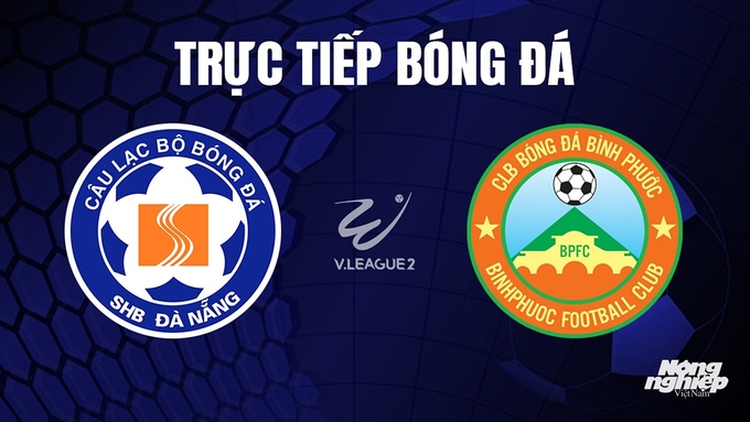 Trực tiếp bóng đá V-League 2 giữa Đà Nẵng vs Bình Phước hôm nay 31/10/2023