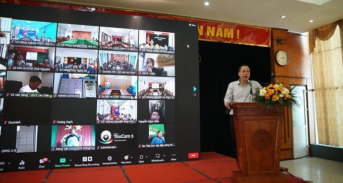 Mr. Nguyen Nhu Tiep, Director of the Department of Quality, Processing and Market Development, spoke at the forum Promoting the export of local spice and specialty products to key markets on October 31.