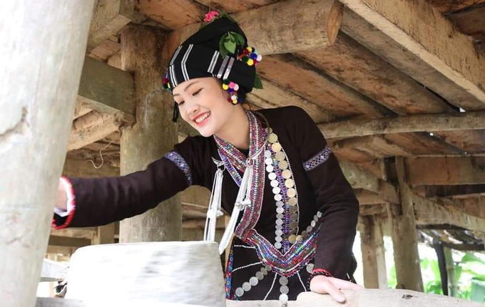 The beauty of Lu ethnic women in Lai Chau province. Photo: Thu Hoai.