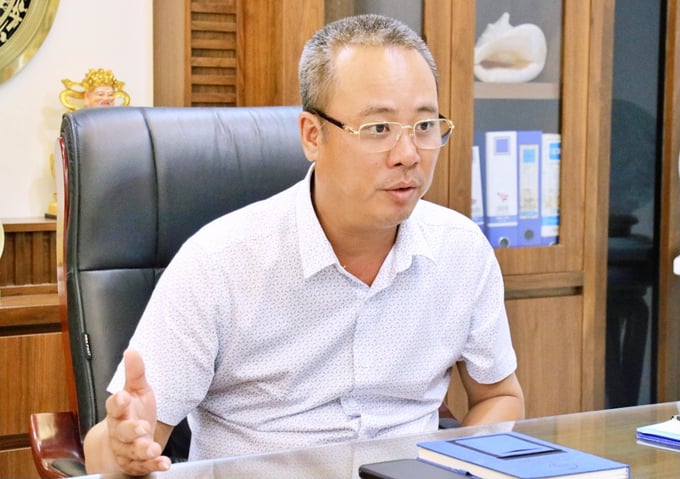 Ông Nguyễn Văn Bách, Giám đốc Công ty Cổ phần Kinh doanh Thuốc thú y Amavet. Ảnh: Phương Thảo.