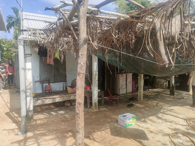 Ngôi nhà nạn nhân ở xã Giang Hải, huyện Phú Lộc. Ảnh: HD.