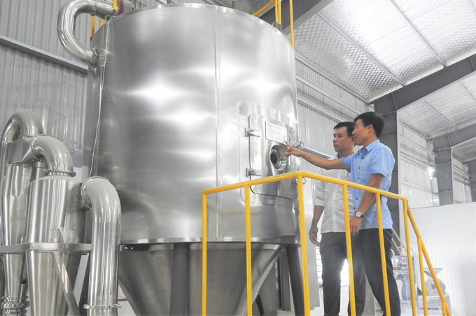 In addition to the source of autonomy, the active support of the Ha Tinh Department of Science and Technology has contributed to helping businesses perfect production and processing equipment lines. Photo: Thanh Nga.