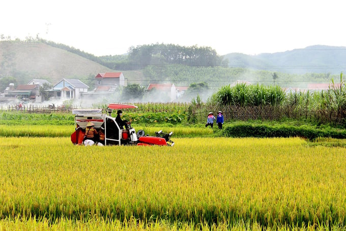 Sản xuất nông nghiệp tập trung, ứng dụng máy móc, thiết bị hiện đại vào sản xuất ở Bắc Giang hôm nay.