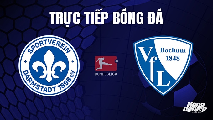 Trực tiếp bóng đá Bundesliga (VĐQG Đức) 2023/24 giữa Darmstadt vs Bochum hôm nay 4/11/2023