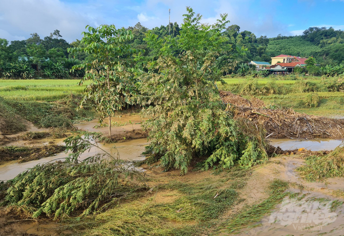 Người dân vùng lũ cho rằng quy trình vận hành của các nhà máy thủy điện là nguyên nhân chính đẩy họ vào tình cảnh khốn cùng. Ảnh: Quốc Toản.