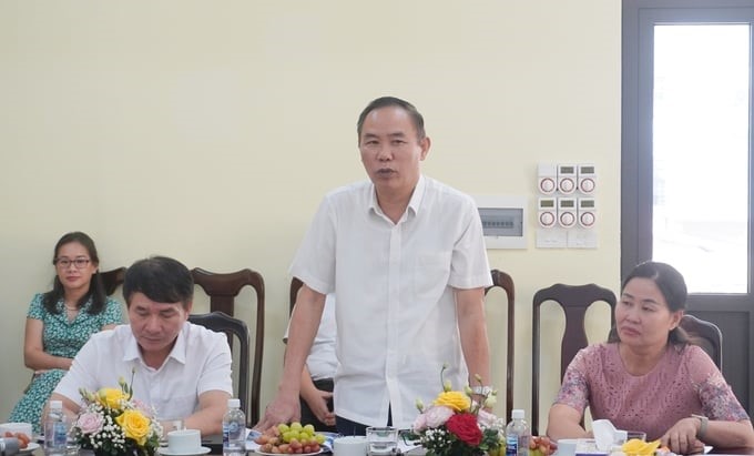 Deputy Minister of Agriculture and Rural Development Phung Duc Tien affirmed that IWE’s role is very important. Photo: Hong Tham.