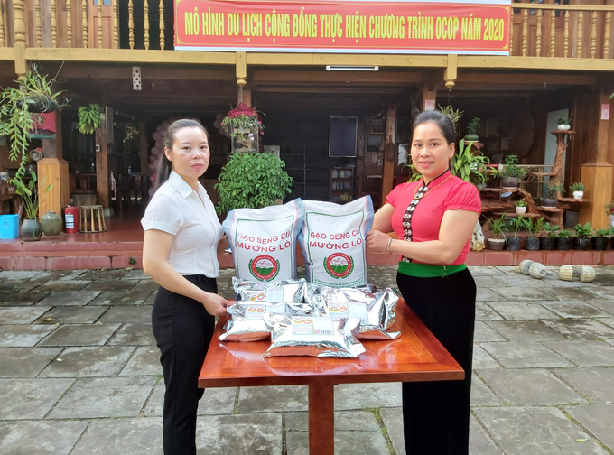 Seng Cu Rice products are promoted and introduced to expand consumption markets and increase value. Photo: Thanh Tien.