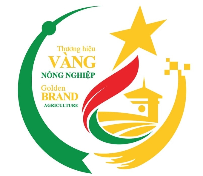 Mẫu logo nhận diện 'Thương hiệu Vàng nông nghiệp TP.HCM'.