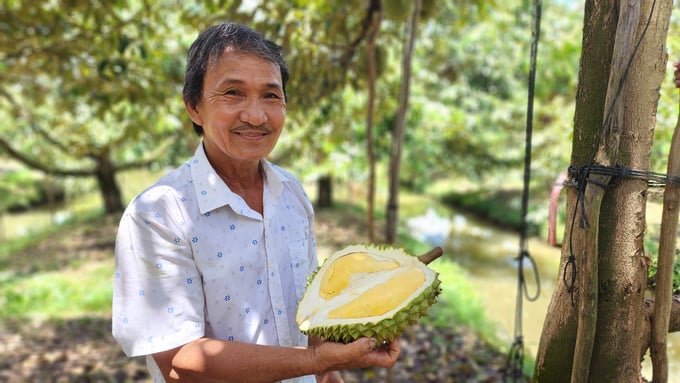 Durian is a product that brings high economic value to farmers. Photo: Kim Anh.