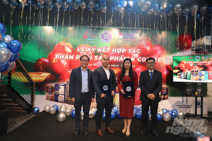 Sự kiện hợp tác lần này giữa Phuc Sinh Consumer và LNS International Corporation đánh dấu mốc phát triển thương hiệu cà phê Việt trên bản đồ thế giới. Ảnh: Minh Sáng.