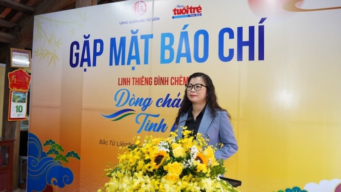 Bà Lê Thị Thu Hương – UVBTV quận ủy, Phó Chủ tịch UBND quận Bắc Từ Liêm, Trưởng ban Chỉ đạo chương trình.