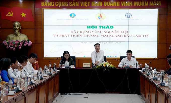 The workshop was jointly organized by the Vietnam Agricultural Extension, the Department of Economic Cooperation and Rural Development, and the Hanoi Department of Agriculture and Rural Development. Photo: Bao Thang.