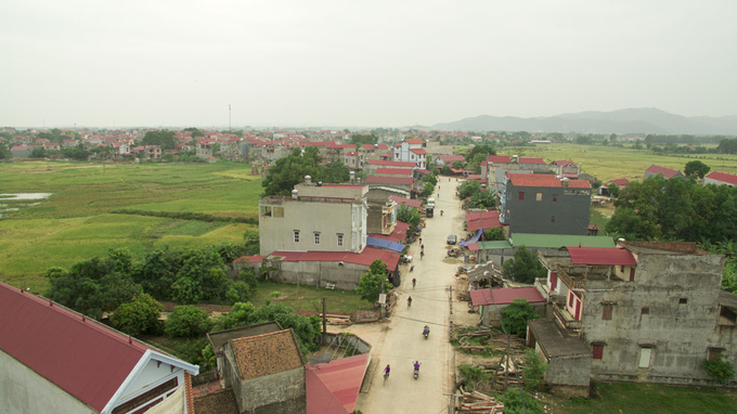 Nông thôn mới tại xã Lãng Sơn, huyện Yên Dũng.