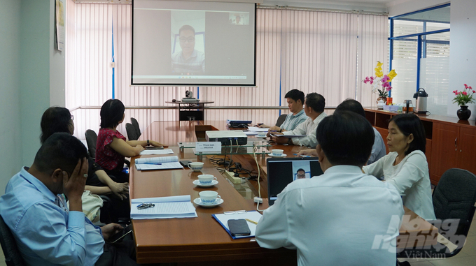 Các đơn vị trực thuộc RIA II đều báo cáo, họp bằng hình thức online với lãnh đạo nhằm đáp ứng tiến độ công việc. Ảnh: Nguyễn Thủy.