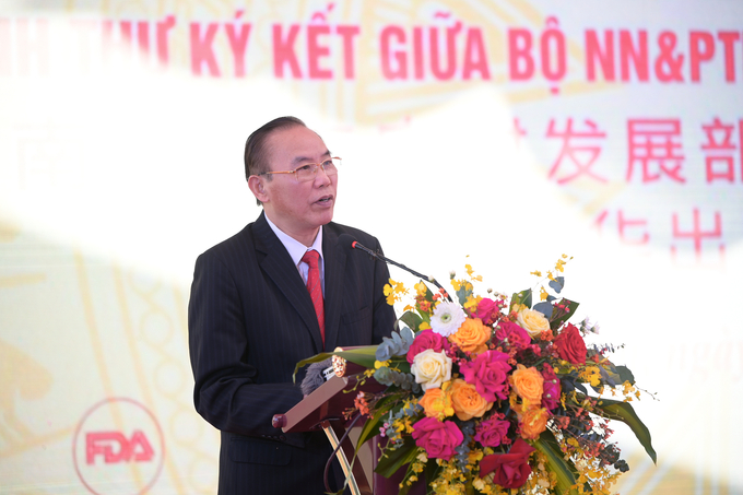Thứ trưởng Phùng Đức Tiến: Việc Trung Quốc chính thức cho phép nhập khẩu sản phẩm tổ yến từ Việt Nam sẽ tạo ra rất nhiều cơ hội cho ngành chăn nuôi chim yến. Ảnh: Tùng Đinh.