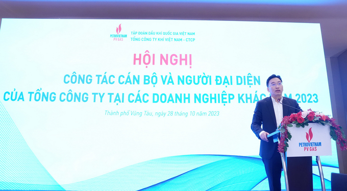 Ông Nguyễn Thanh Bình, Bí thư Đảng ủy, Chủ tịch Hội đồng quản trị PV GAS khai mạc Hội nghị.
