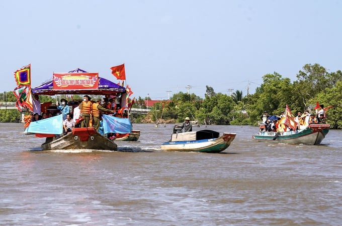 The traditional festival honoring Madam Thuy Long in Thanh Tung commune, Dam Doi district, Ca Mau province, has also been officially recognized as a national heritage. Photo: Huynh Lam.