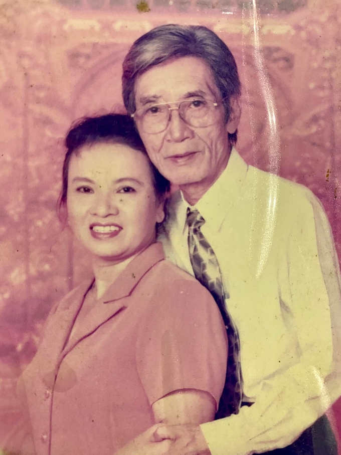 Vợ chồng nhà giáo Lương Duy Cán - Thanh Phương.