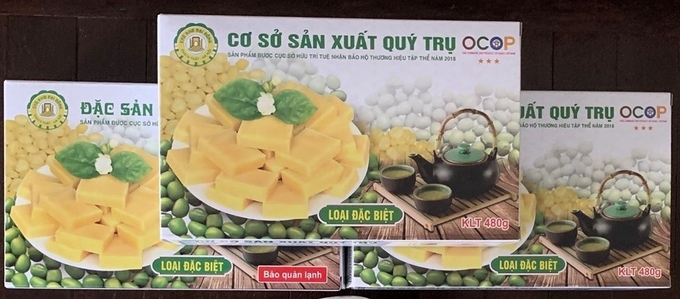 Sản phẩm chè kho được công nhận OCOP 3 sao. Ảnh: Vân Nga.